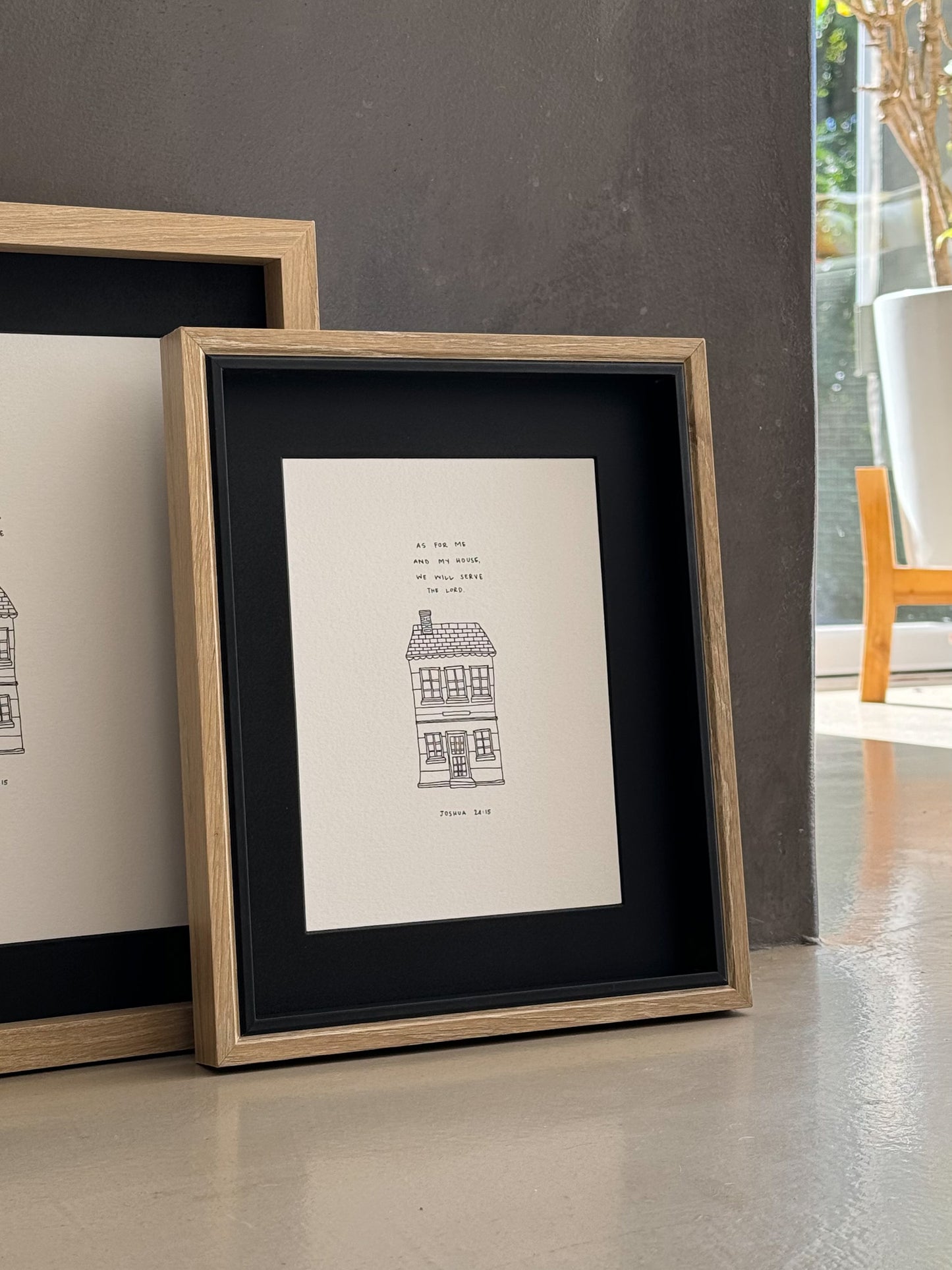 Our House Serves the Lord Print