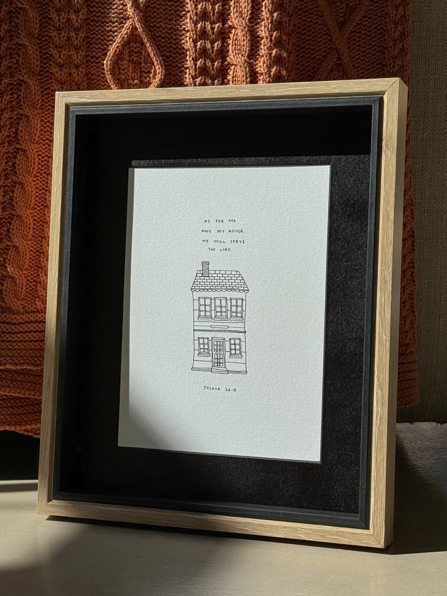 Our House Serves the Lord Print