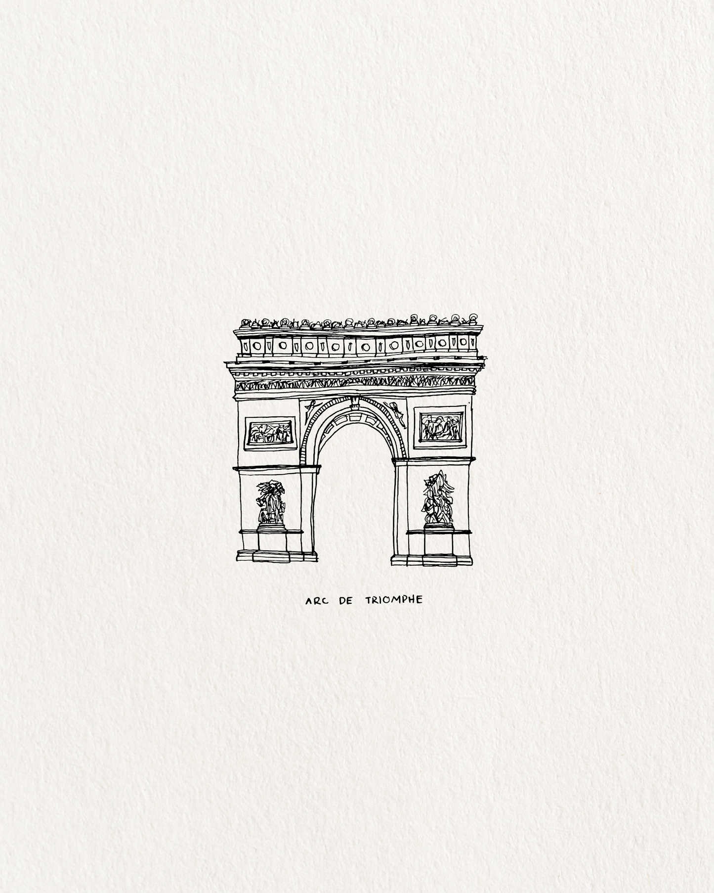 The Arc de Triomphe