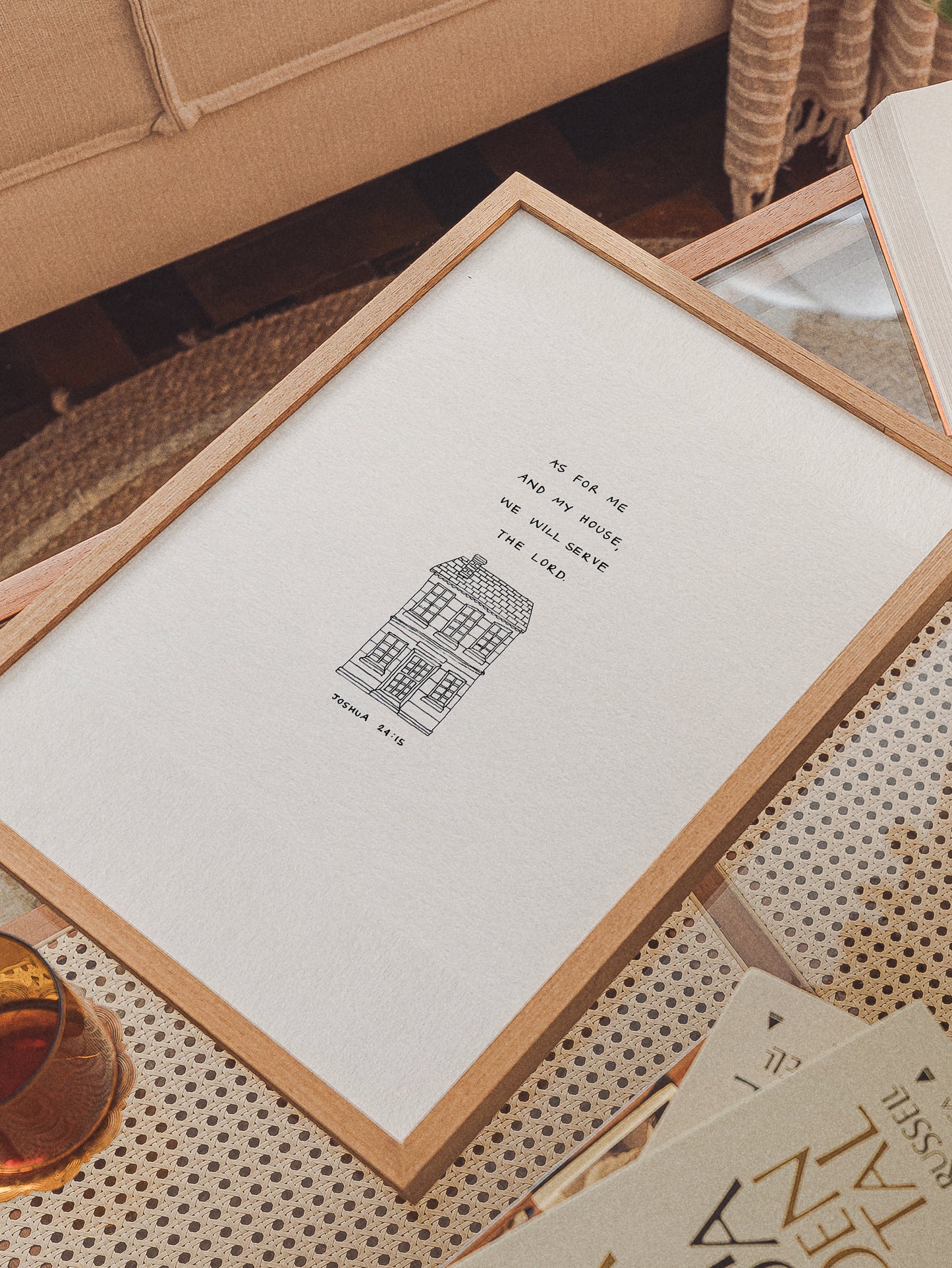 Our House Serves the Lord Print